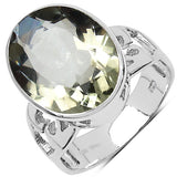 8.20 ct Genuine Amethyst .925 Sterling Silver Ring