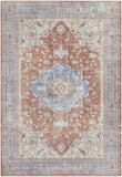 Brown Bagamanoc Medallion Washable Area Rug