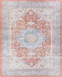 Brown Bagamanoc Medallion Washable Area Rug