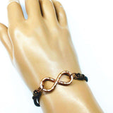 Masculine Sturdy Copper Swivel Infinity Bracelet by Alexa Martha Designs