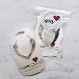 Sterling Silver Hammer Pattern Sculpted Angel Wing Earrings by Alexa Martha Designs