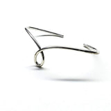 Timeless Classic Silver Reversible Teardrop Awareness Bangle by Alexa Martha Designs