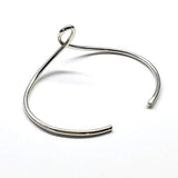 Timeless Classic Silver Reversible Teardrop Awareness Bangle by Alexa Martha Designs