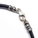 Red White Blue Beaded Bead Leather Bracelet by Alexa Martha Designs