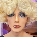 Sterling Silver Red Heart Crystal I Love You Jesus Earrings by Alexa Martha Designs