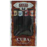 Cuba Classic, 4 Piece Gift Set men with Orange, Red, Blue & Gold