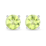 2.27 Carat Genuine Peridot .925 Sterling Silver Jewelry Set