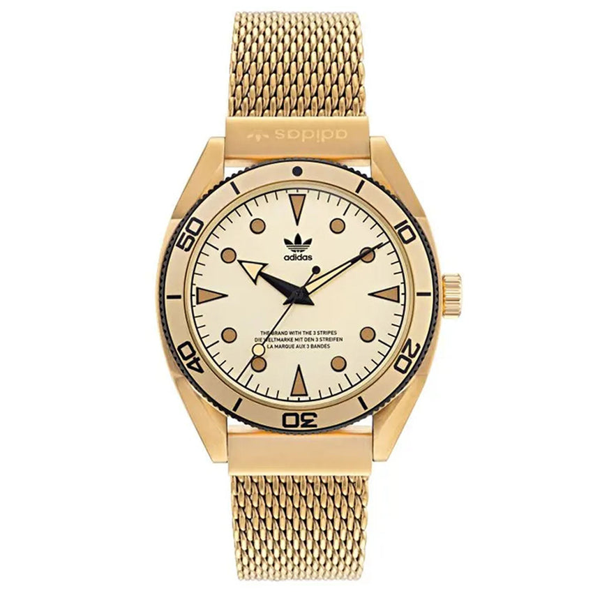 Adidas Men's Originals Fashion Edition Two Gold Dial Watch - AOFH22004 by Balec Group