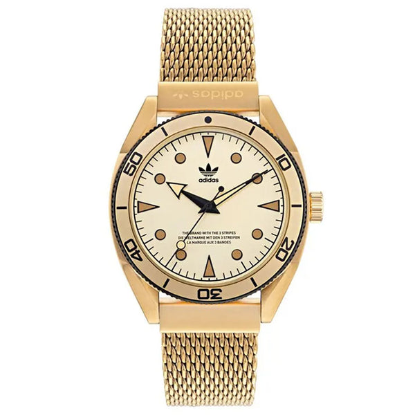 Adidas Men's Originals Fashion Edition Two Gold Dial Watch - AOFH22004 by Balec Group