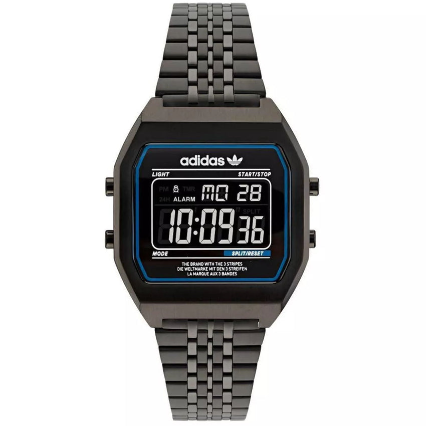 Adidas Women's Originals Street Digital Two Black Dial Watch - AOST22073 by Balec Group