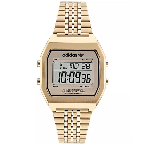 Adidas Women's Originals Street Digital Two Gold Dial Watch - AOST22074 by Balec Group