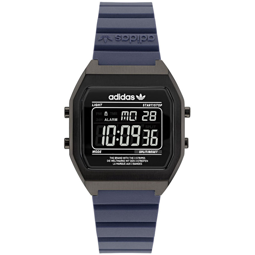 Adidas Women's Originals Street Digital Two Black Dial Watch - AOST22077 by Balec Group