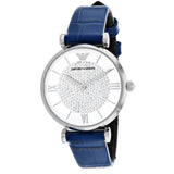 Armani Women's Gianna T-bar Silver Dial Watch - AR11344 by Balec Group