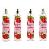 Fresh Raspberries, 4 Pack 8 oz Fragrance Mist for Women