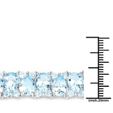58.76 Carat Genuine Blue Topaz .925 Sterling Silver Bracelet