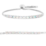 1.65 ct Genuine Ethiopian Opal Sterling Silver Bracelet