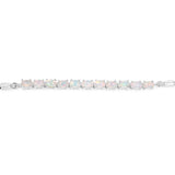 1.65 ct Genuine Ethiopian Opal Sterling Silver Bracelet