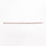14K Rose Gold Plated 3.90 ct. Genuine Morganite .925 Sterling Silver Bracelet