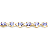4.59 ct Genuine Tanzanite .925 Sterling Silver Bracelet