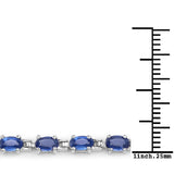 8.00 Carat Genuine Kyanite .925 Sterling Silver Bracelet