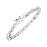 5.94 Carat Genuine Ethiopian Opal .925 Sterling Silver Bracelet