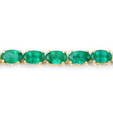 6.46 ct Zambian Emerald 14K Yellow Gold Bracelet