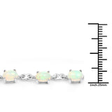 4.05 Carat Genuine Ethiopian Opal .925 Sterling Silver Bracelet