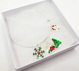 Christmas Charm Bracelet Silver by Fashion Hut Jewelry