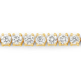 5.05 Carat Genuine Lab Grown Diamond 14K Yellow Gold Bracelet