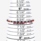 6.67 ct Genuine Ruby and White Diamond 14K Yellow Gold Bracelet