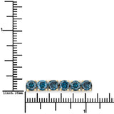 12.09 Carat Genuine Blue Diamond 14K Yellow Gold Bracelet