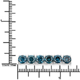 14.82 Carat Genuine Blue Diamond 14K White Gold Bracelet