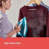 Black & Decker Mid-Size One-Step Garment Steam Iron w Stainless Nonstick Soleplate