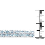 15.60 Carat Genuine Blue Topaz .925 Sterling Silver Bracelet
