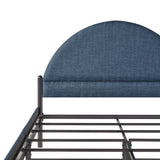 Bed Modern Upholstered Curved Headboard by Couch.com