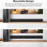 Norcent KB2020 Black Mamba Series 25" 120W Bluetooth Sound Bar with Sub-Woofer
