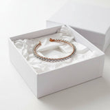 Catch-Free Crystal Rhinestone Tennis Bracelet Bangle