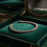 Catch-Free Crystal Rhinestone Tennis Bracelet Bangle