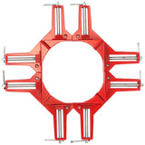 4Pcs 90 Degree Right Angle Corner Clamps Aluminum Alloy Miter Corner Clamp Woodworking Glass Frame Clamp for Picture Frame Holder Glass Holder DIY Woo