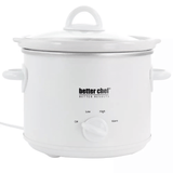 Better Chef 3-Quart Round Slow Cooker with Removable White Crock