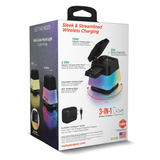 HyperGear PowerFold Cube RGB 3-in-1 Wireless Charging Stand