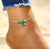 Beach Beaded Starfish Anklet Ankle Bracelet by Fashion Hut Jewelry