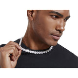 S925 VVS1 Moissanite Diamond Cluster Tennis Chain - 10mm by Bling Proud | Urban Jewelry Online Store
