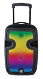 Naxa Portable 12” Bluetooth® Blaze Party Speaker with Full Glow Disco Lights (NDS-1215)