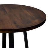 Rustic Distressed Solid Wood Round Dining Table by Couch.com