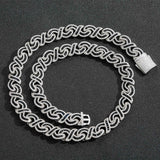 Black Baguette Cut Diamond Infinity Cuban Link Chain - 12mm Necklaces 