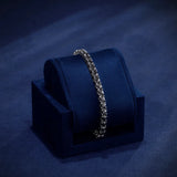 Black Moissanite Diamond 925 Sterling Silver Tennis Chain Bracelet Bracelets 