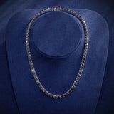 Black Moissanite Diamond 925 Sterling Silver Tennis Chain Necklaces 
