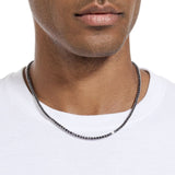 Black Moissanite Tennis Chain - 3mm by Bling Proud | Urban Jewelry Online Store