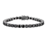 Black Moissanite Tennis Chain Bracelet - 3mm Bracelets 